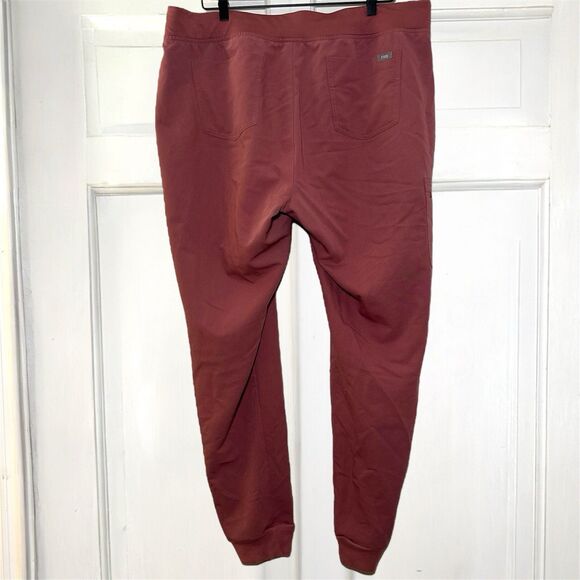 FIGS Scrub Pants Women's XXLT Tall Zamora Jogger Dark Mauve Pink Tech Collection - Picture 5 of 10